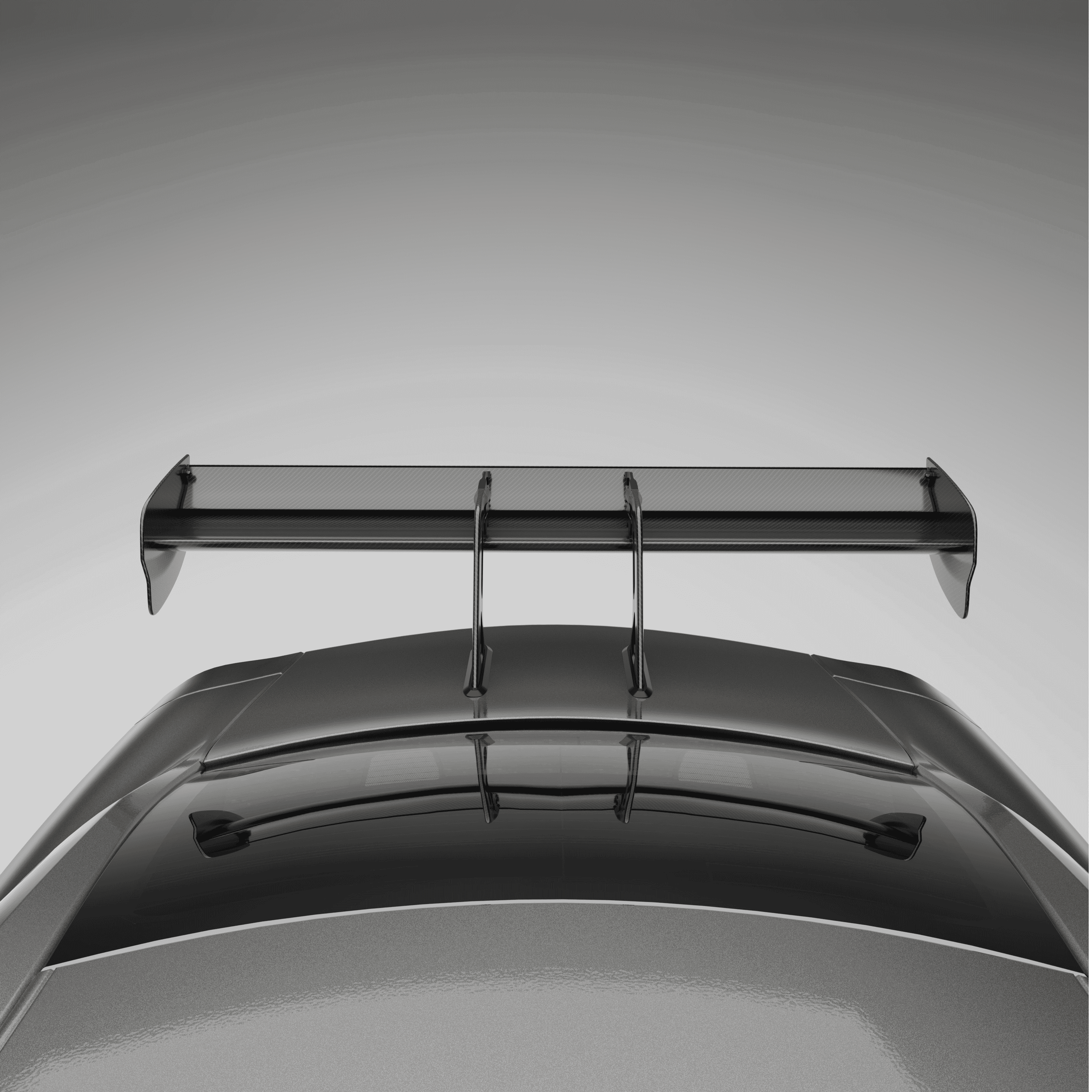 Nissan® GT-R Carbon fiber dual element wing with DRS - Image 5